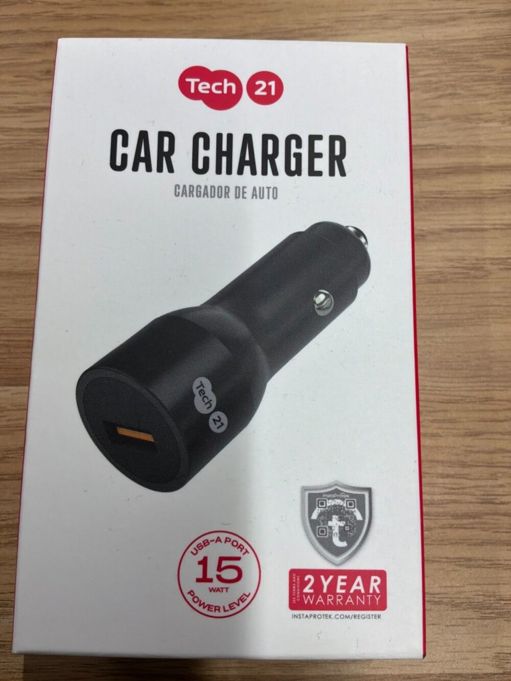 Tech21 Car Charger 15W USB-A Port Fast Charging New